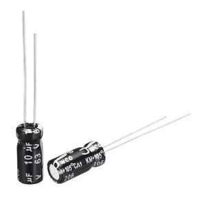 CAP 10UF 63V BLACK خازن الکترولیت دیپ - فروشگاه قطعات الکترونیک میکرونور
