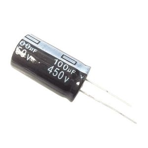 CAP 100UF 450V BLACK خازن الکترولیت دیپ - فروشگاه قطعات الکترونیک میکرونور