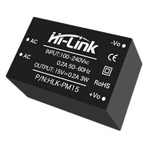 منبع تغذیه AC TO DC 220V TO 15V 200MA HLK-PM15 - فروشگاه قطعات الکترونیک میکرونور