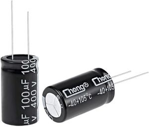 CAP 100UF 400V BLACK خازن الکترولیت دیپ - فروشگاه قطعات الکترونیک میکرونور
