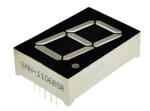 7SEG 1DIG 1106BSR 24*34 سون سگمنت قرمز آند مشترک - فروشگاه قطعات الکترونیک میکرونور