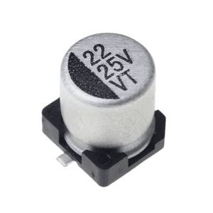خازن الکترولیت CAP ELEC 22UF 25V 5*5.4MM SMD - فروشگاه قطعات الکترونیک میکرونور