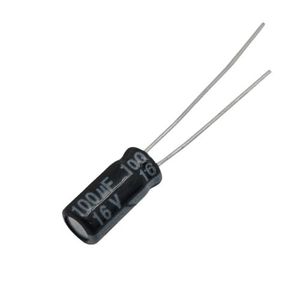 CAP 100UF 16V BLACK خازن الکترولیت دیپ - فروشگاه قطعات الکترونیک میکرونور