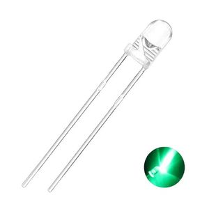 LED GREEN 3MM GLASS ال ای دی سبز - فروشگاه قطعات الکترونیک میکرونور