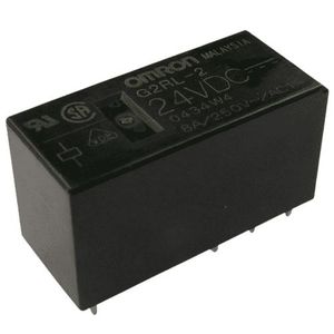 RELAY G2RL-2 24VDC 8A 8PIN OMRON رله کتابی - فروشگاه قطعات الکترونیک میکرونور