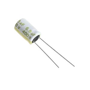 CAP 6.8UF 400V WHITE خازن الکترولیت دیپ - فروشگاه قطعات الکترونیک میکرونور