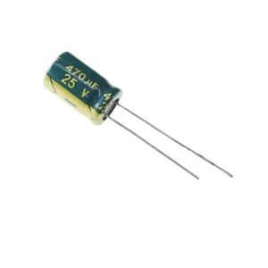 CAP 470UF 25V GREEN خازن الکترولیت دیپ - فروشگاه قطعات الکترونیک میکرونور