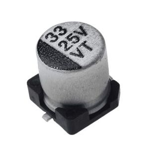 خازن الکترولیت CAP ELEC 33UF 25V 5*5.4MM SMD - فروشگاه قطعات الکترونیک میکرونور