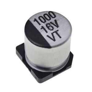 خازن الکترولیت CAP ELEC 1000UF 16V 10*10.5MM SMD - فروشگاه قطعات الکترونیک میکرونور