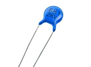 خازن مایلار CAP MYLAR 680PF 2KV - فروشگاه قطعات الکترونیک میکرونور