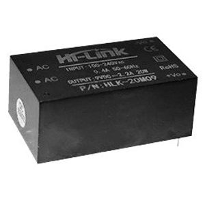 منبع تغذیه AC TO DC 220V TO 9V 2.2A HLK-20M09 - فروشگاه قطعات الکترونیک میکرونور