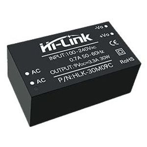 منبع تغذیه AC TO DC 220V TO 9V 3.3A HLK-30M09C - فروشگاه قطعات الکترونیک میکرونور