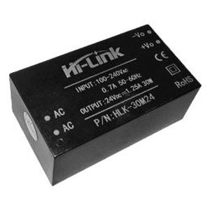 منبع تغذیه AC TO DC 220V TO 24V 1.25A HLK-30M24 - فروشگاه قطعات الکترونیک میکرونور