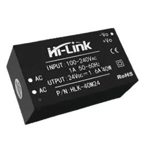 منبع تغذیه AC TO DC 220V TO 24V 1.6A HLK-40M24 - فروشگاه قطعات الکترونیک میکرونور