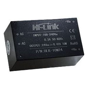 منبع تغذیه AC TO DC 220V TO 24V 420MA HLK-10M24 - فروشگاه قطعات الکترونیک میکرونور