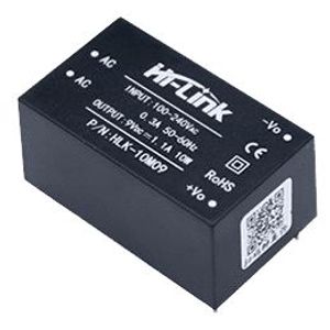 منبع تغذیه AC TO DC 220V TO 9V 1.1A HLK-10M09 - فروشگاه قطعات الکترونیک میکرونور