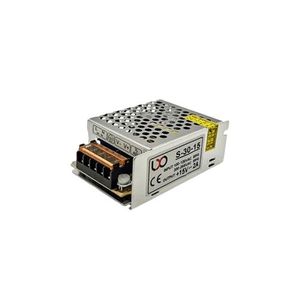 منبع تغذیه فلزی SWITCHING 15V 2A - فروشگاه قطعات الکترونیک میکرونور