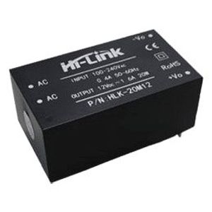 منبع تغذیه AC TO DC 220V TO 12V 1.6A HLK-20M12 - فروشگاه قطعات الکترونیک میکرونور