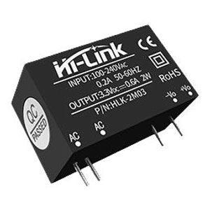 منبع تغذیه AC TO DC 220V TO 3.3V 600MA HLK-2M03 - فروشگاه قطعات الکترونیک میکرونور