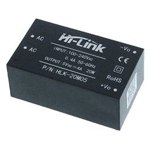 منبع تغذیه AC TO DC 220V TO 5V 4A HLK-20M05 - فروشگاه قطعات الکترونیک میکرونور