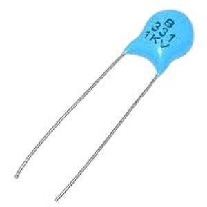 خازن مایلار CAP MYLAR 330PF 1KV - فروشگاه قطعات الکترونیک میکرونور
