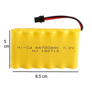 باتری شارژی اسباب بازی 7.2 ولت 700 میلی امپر SM plug | باتری ماشین کنترلی 7.2 ولت