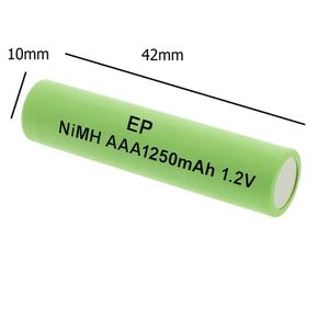 باتری قابل شارژ NI-MH سایز AAA ظرفیت 1200mAh ولتاژ 1.2V