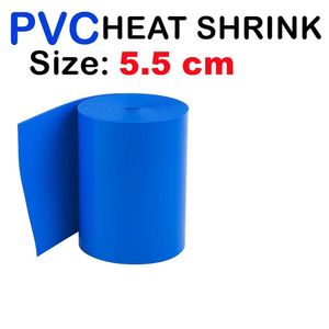 شیرینگ حرارتی PVC باتری عرض 5.5 سانت طول یک متر آبی