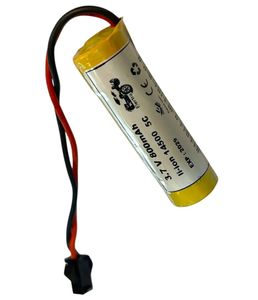 باتری آیون 14500 سایز قلمی سوکت دار 3.7 ولتی 800 میلی‌آمپر SM Plug