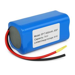 باتری لیتیوم یون 7.4 ولت ظرفیت 4400mAh پک 2S2P سلول 18650