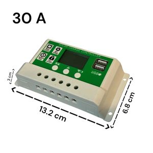 کنترلر شارژ خورشیدی 30 آمپر – 12Vمدل PWM