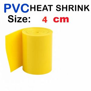 شیرینگ حرارتی PVC باتری عرض 4 سانت طول یک متری 40 میکرون زرد