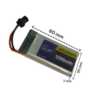 3.7V 1200mAh پلیمری لیتیوم پلیمر برند الکترا