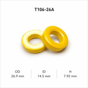 هسته پودر آهن T106-26A