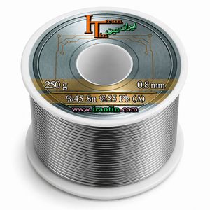 سیم قلع ایران‌تین (IRANTIN) 0.8mm 250gr درجه 2