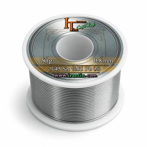 سیم قلع ایران‌تین (IRANTIN) 0.8mm 50gr درجه 2