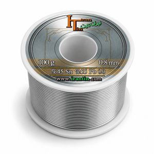 سیم قلع ایران‌تین (IRANTIN) 0.8mm 100gr درجه 2