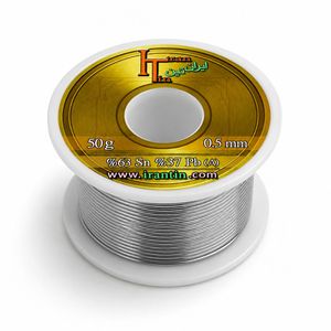 سیم قلع ایران‌تین (IRANTIN) 0.5mm 50gr درجه 1