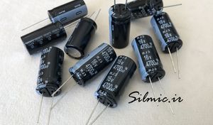 خازن 4700 میکرو فاراد 16 ولت ELNA ژاپن سری RJ3 با امپدانس پایین و ابعاد کوچک