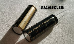خازن های گرید 4700 میکرو فاراد 16 ولت صوتی ELNA ژاپن سری STARGET(ROD)
