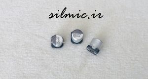 خازن 10 میکرو فاراد 35 ولت ELNA نوع SMD با ابعاد کوچک سری RVL دمای کار 105