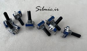 ولوم پتانسیومتر استریو 20 کیلو اهم 7 پایه ساخت ALPS ژاپن سری RK14K12D0A1X