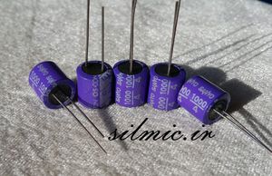 خازن جامد های فای 1000 میکرو فاراد 4 ولت os-con ساخت sanyo ژاپن سری SP