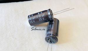 خازن کراس اور بی پلار 10 میکرو فاراد 35 ولت ساخت SAMHWA کره