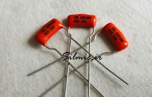 خازن افسانه ای 6.8 نانو فاراد 100 ولت SPRAGUE آمریکا سری orange drop