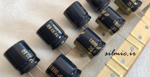 خازن های فای 1800 میکرو فاراد 35 ولت سری FC پاناسونیک سری آدیو low impedance