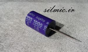 خازن جامد 1000 میکرو فاراد 16 ولت SANYO ژاپن سری SA های گرید های فرکانس