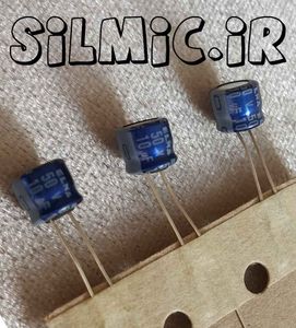 خازن آدیو 10 میکرو فاراد 50 ولت ELNA ژاپن سری RC3 مینیاتوری با گرید صوتی