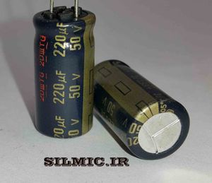 خازن های فای 220 میکرو فاراد 50 ولت سری FC پاناسونیک low impedance