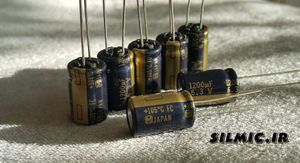 خازن های فای 1200 میکرو فاراد 6.3 ولت سری FC پاناسونیک سری آدیو low impedance